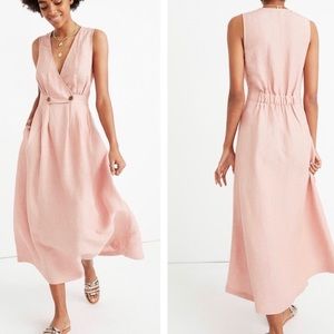 Madewell Button Waist Midi Dress, Size 6, NWT